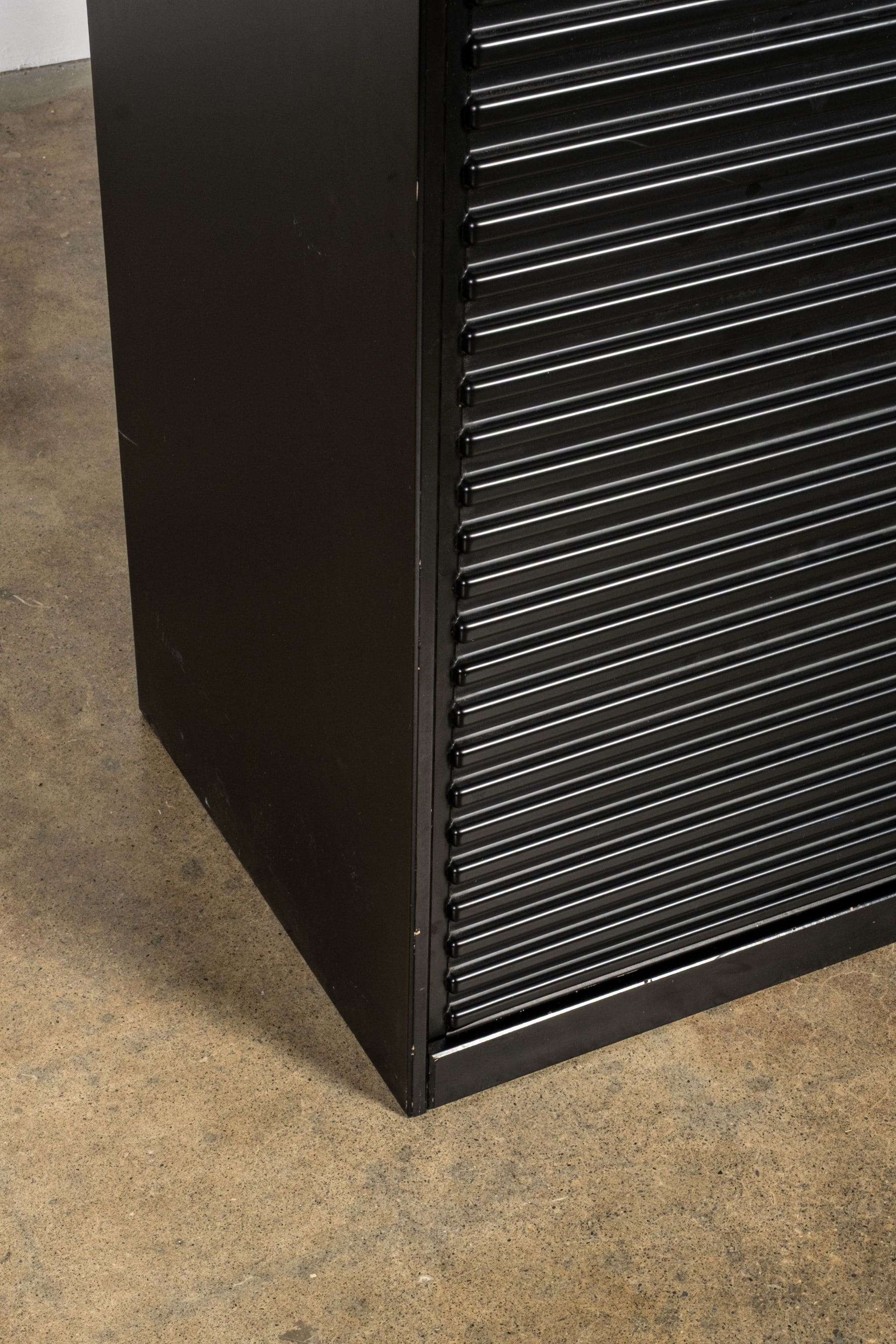 A'Dammer Roller Shutter Storage Cabinet, Black