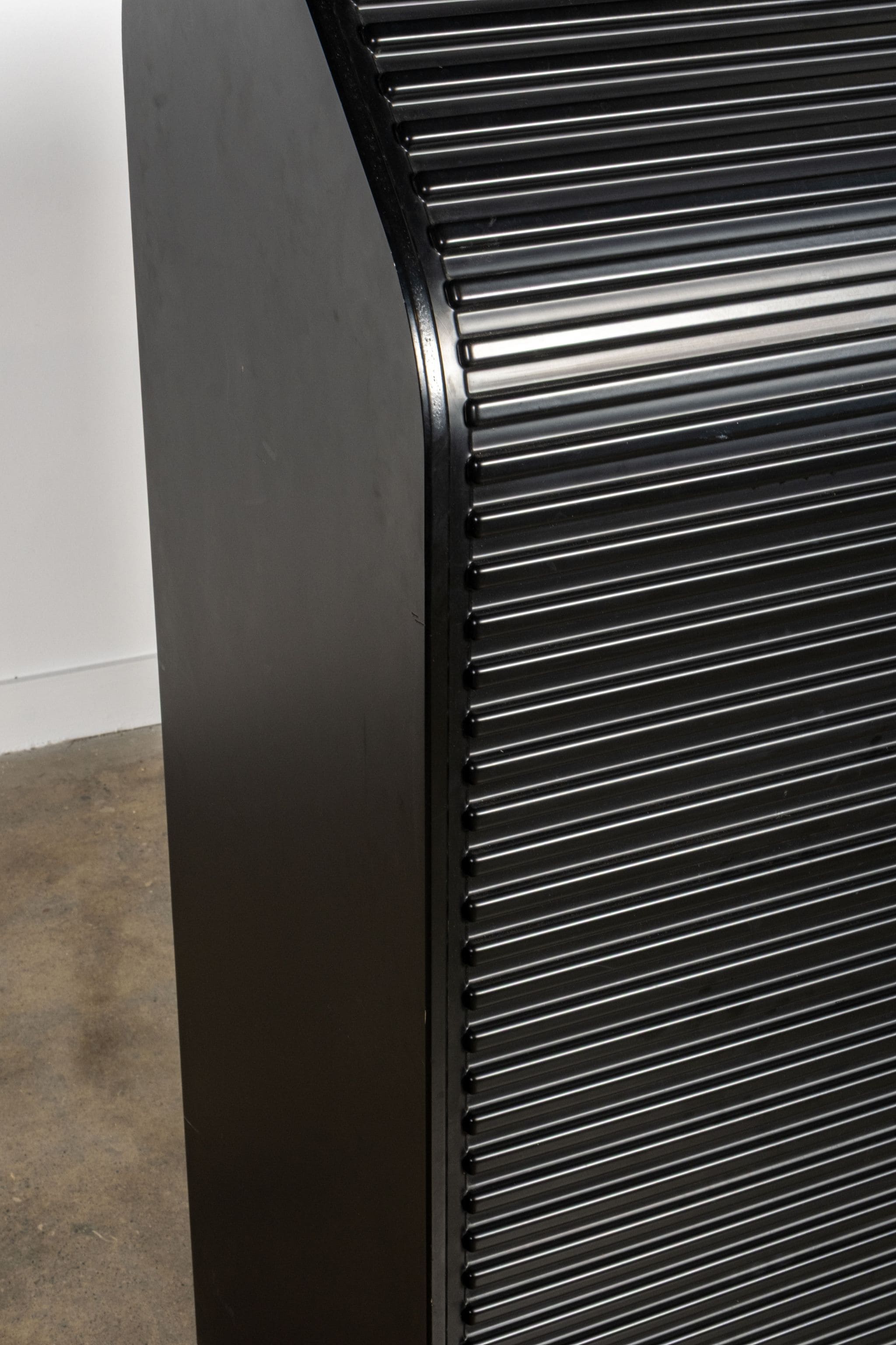 A'Dammer Roller Shutter Storage Cabinet, Black