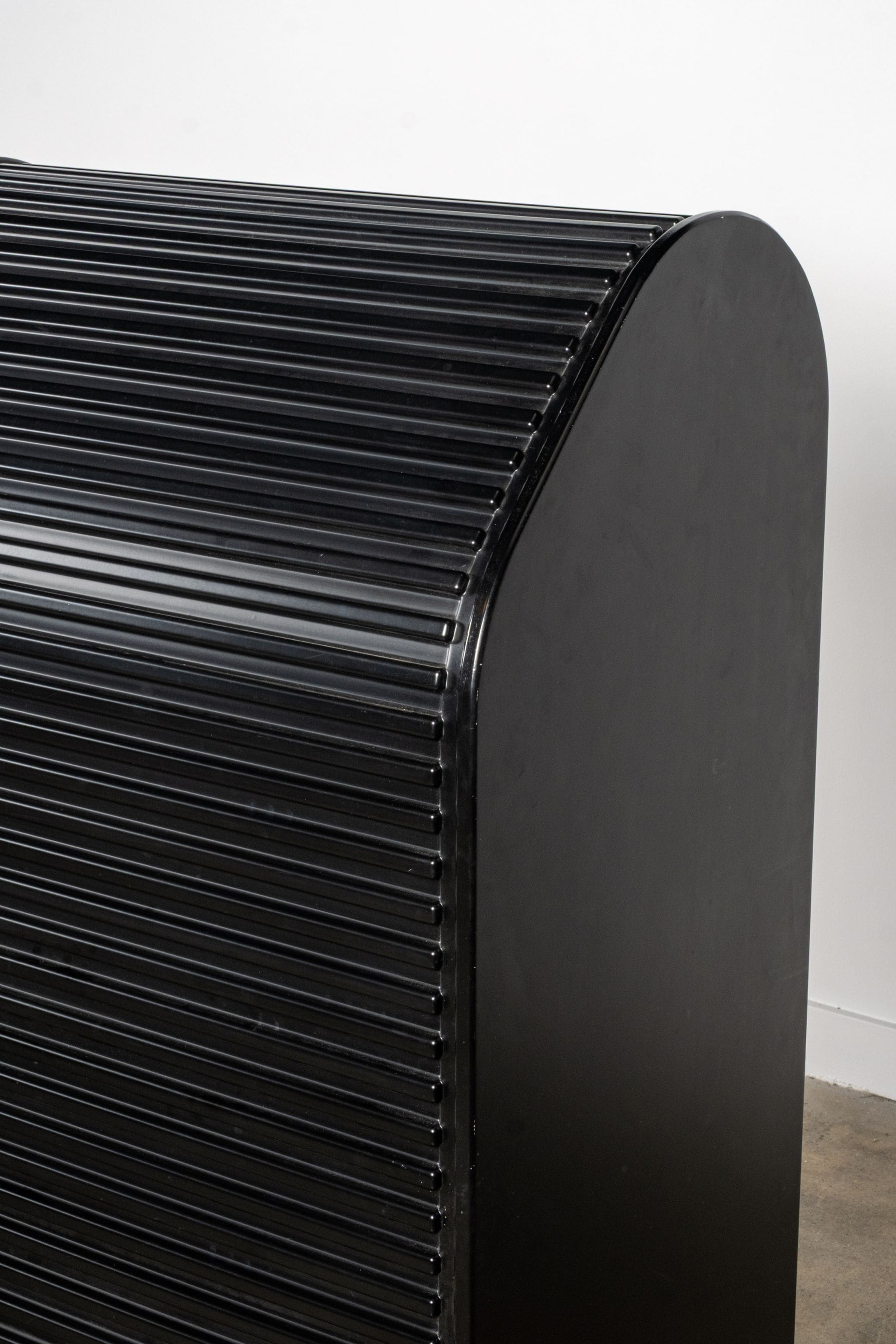 A'Dammer Roller Shutter Storage Cabinet, Black