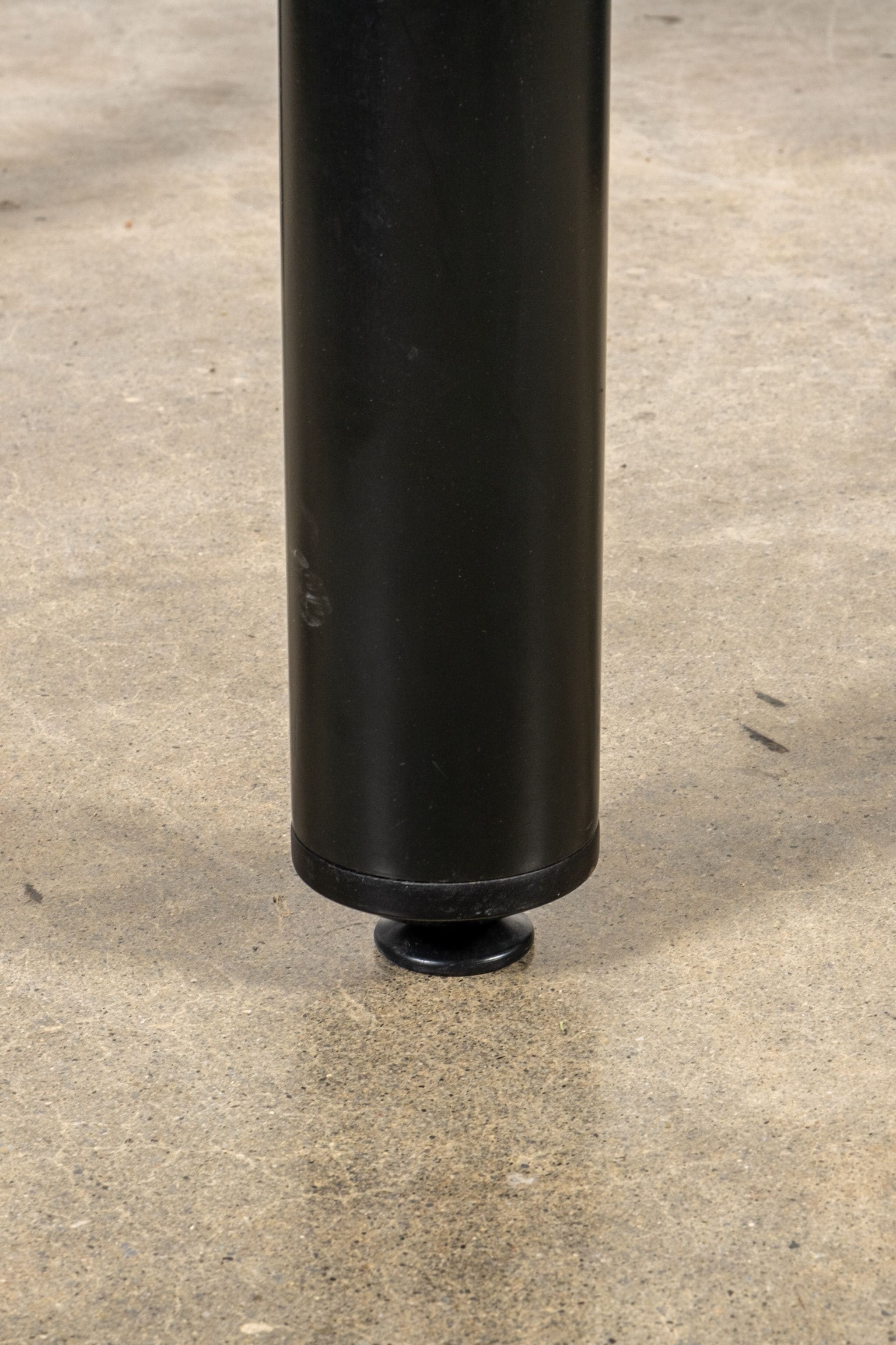 A'Dammer' Desk with Roller Shutter Cabinet, Black
