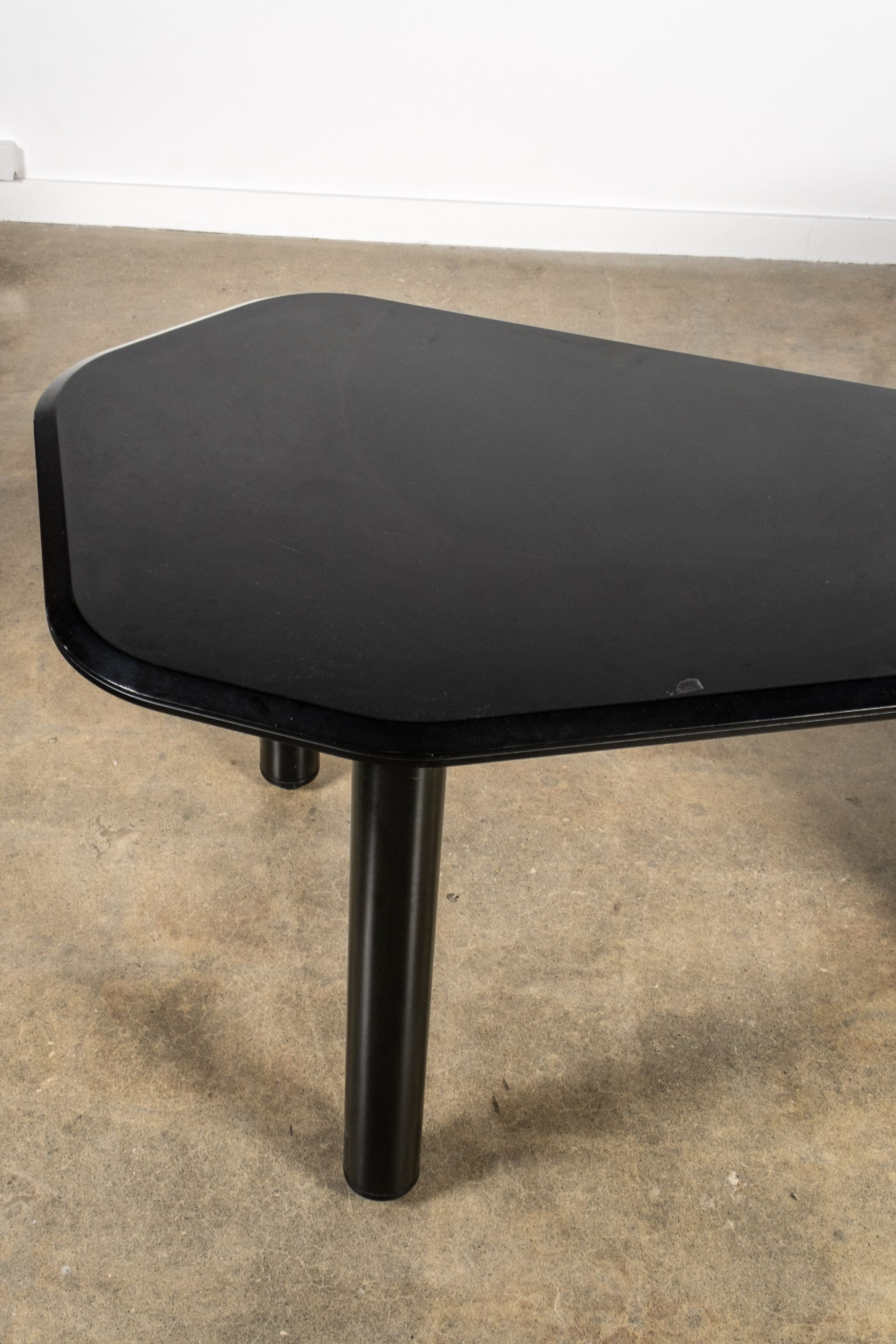 A'Dammer' Desk with Roller Shutter Cabinet, Black