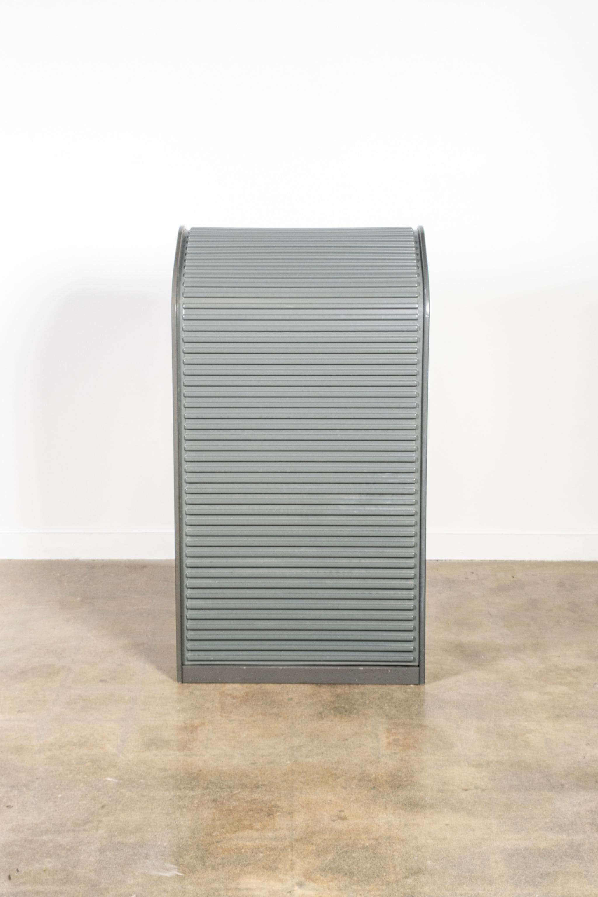 A'Dammer Roller Shutter Secretary Desk, Grey