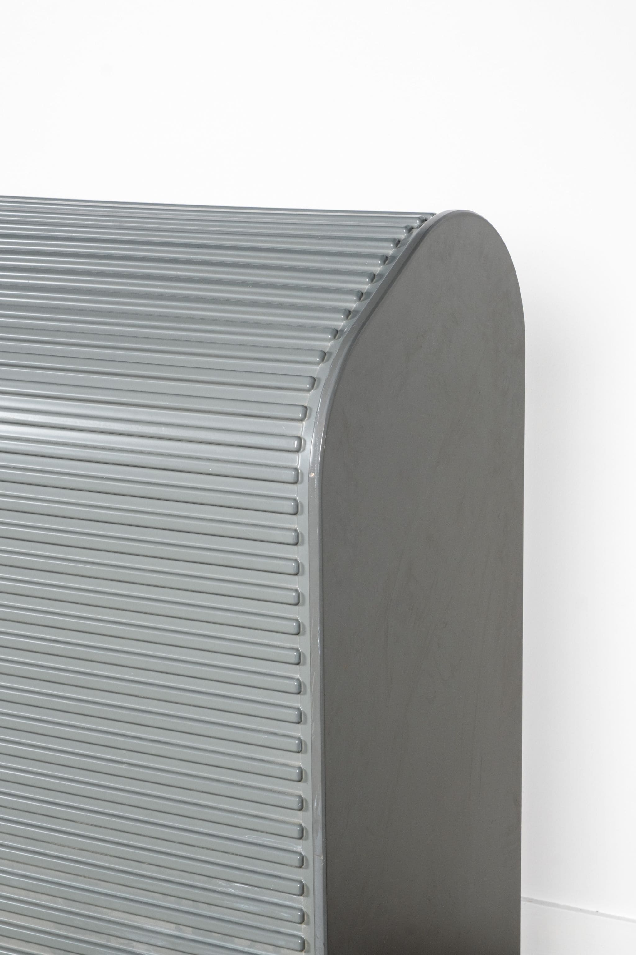A'Dammer Roller Shutter Secretary Desk, Grey