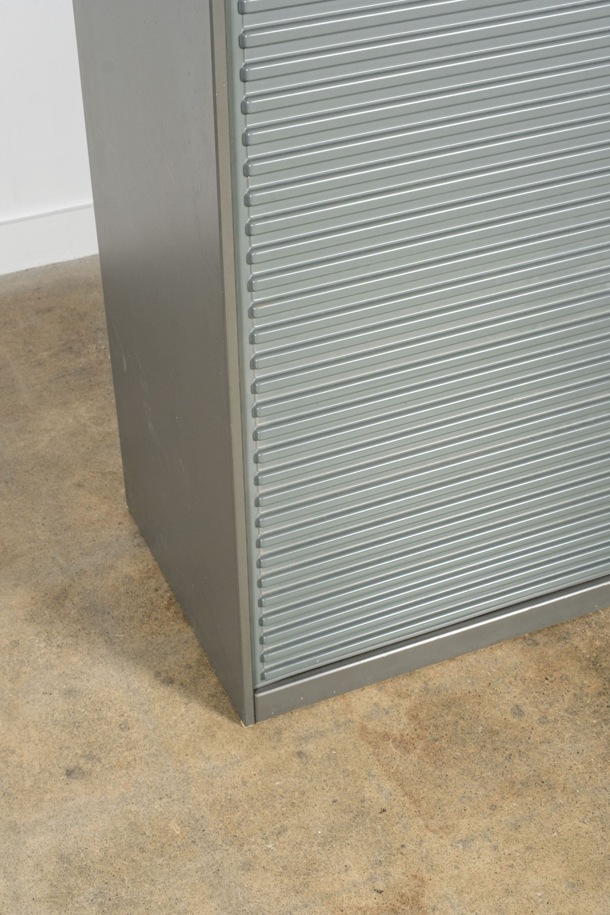 A'Dammer Roller Shutter Secretary Desk, Grey