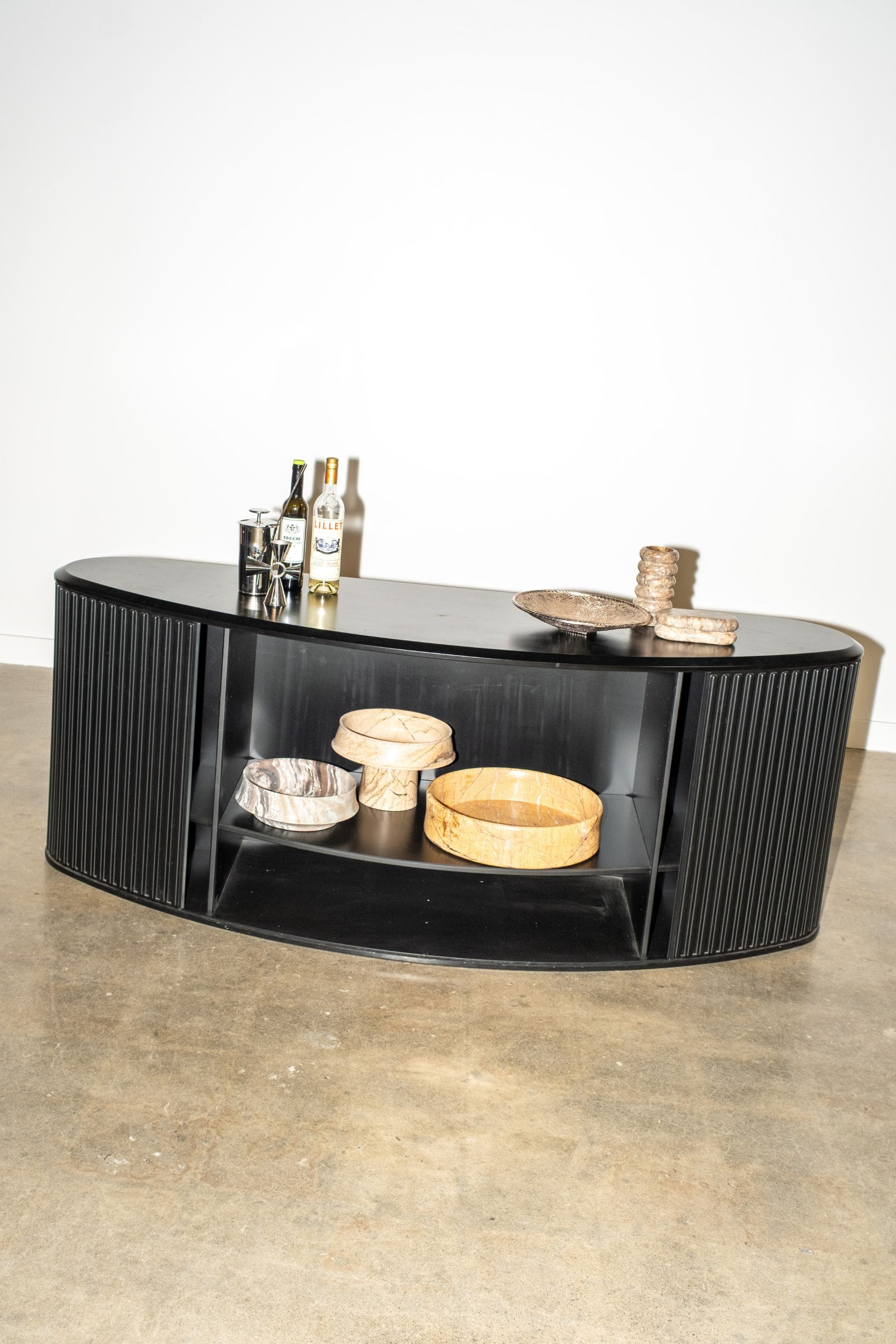 A'Dammer' Roller Shutter Sideboard, Black