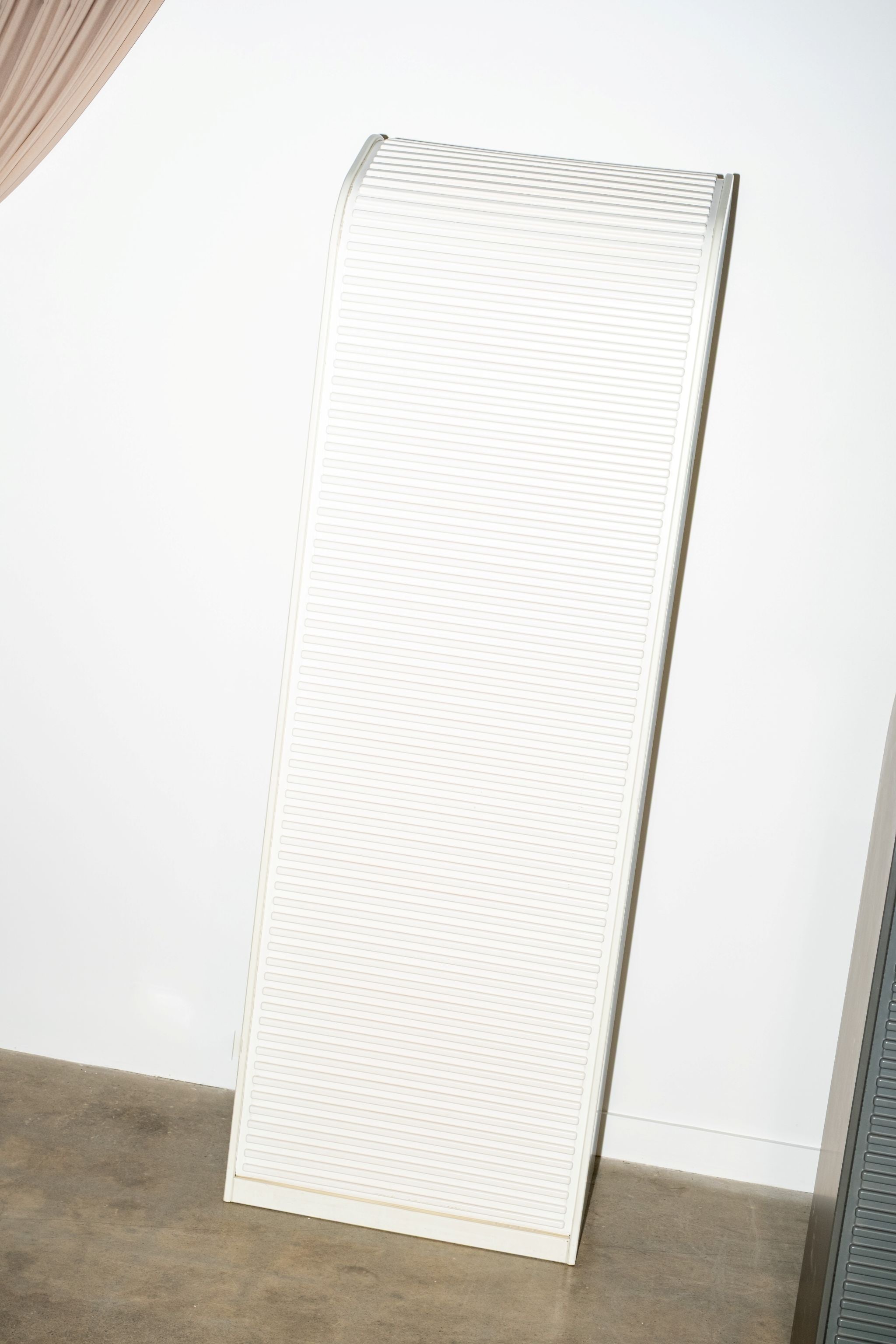 A'Dammer Tall Roller Shutter Bookcase, White