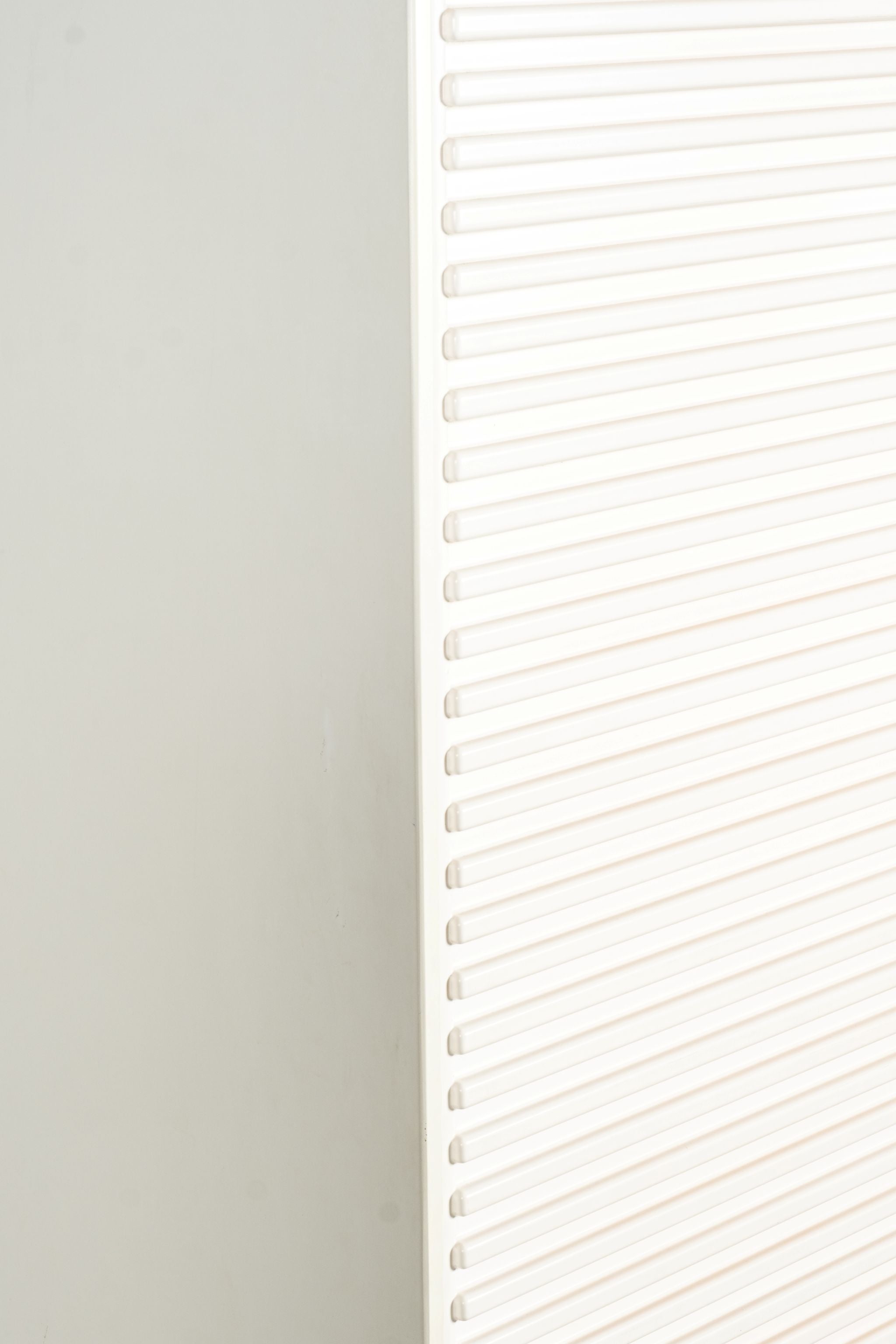 A'Dammer Tall Roller Shutter Bookcase, White