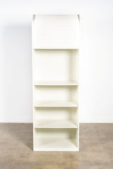 A'Dammer Tall Roller Shutter Bookcase, White