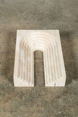 Arched Decoration in Travertine, Tall