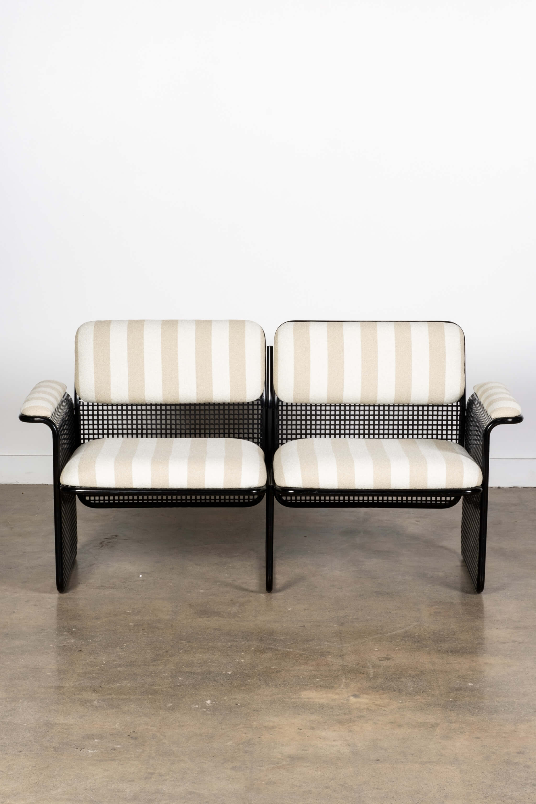 1970s Italian Solarium 3 Piece Set, Newly Upholstered