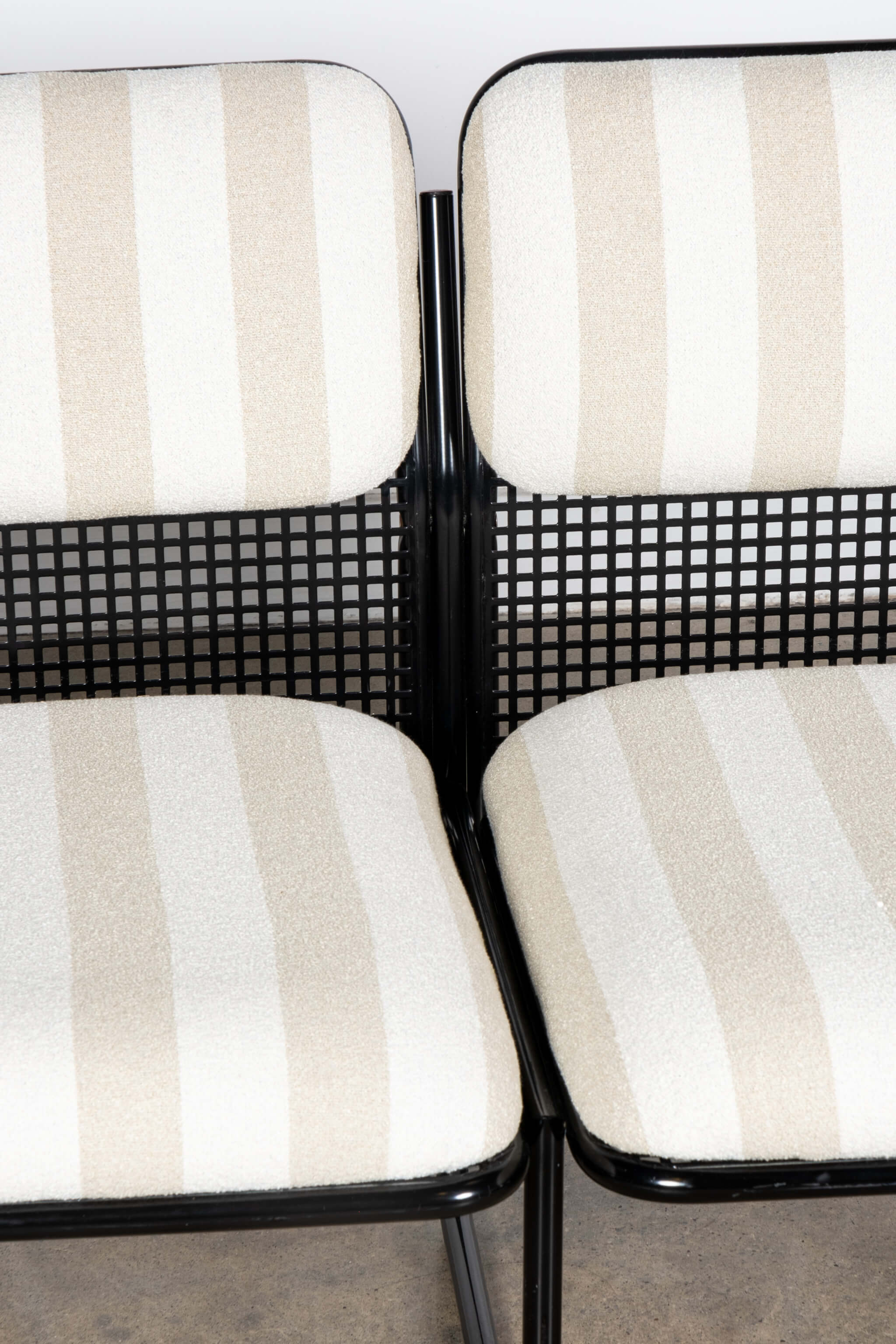 1970s Italian Solarium 3 Piece Set, Newly Upholstered