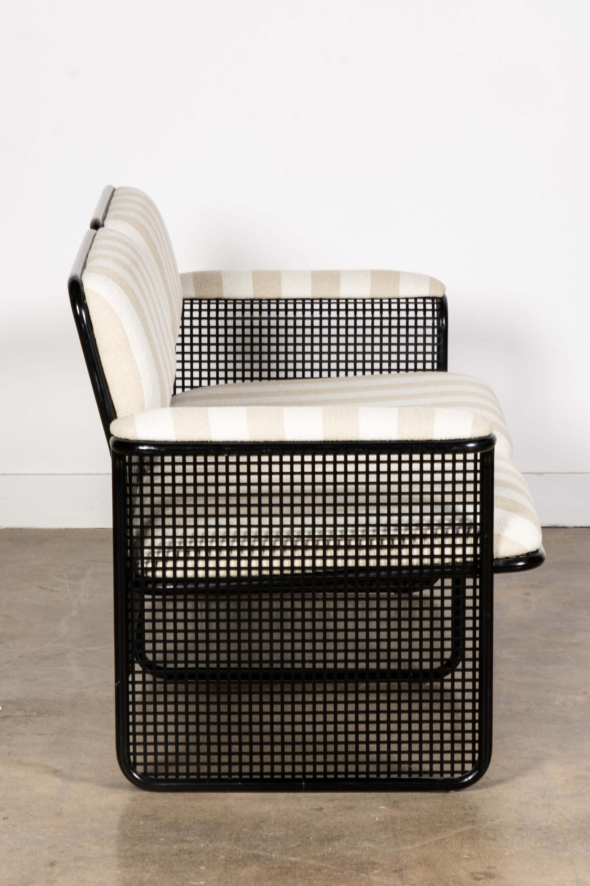 1970s Italian Solarium 3 Piece Set, Newly Upholstered