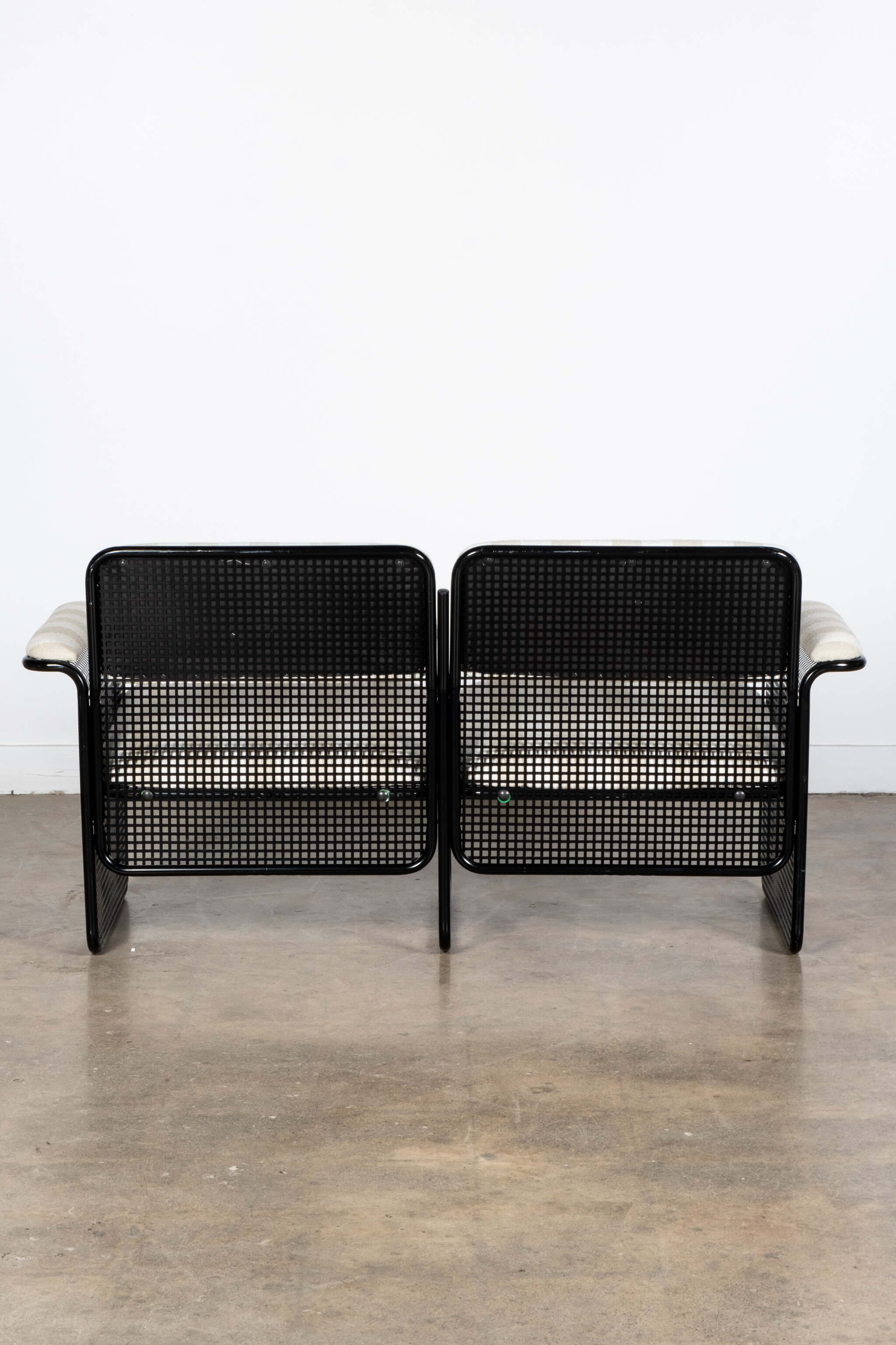 1970s Italian Solarium 3 Piece Set, Newly Upholstered