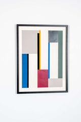 "With Three White Panels" Framed Print