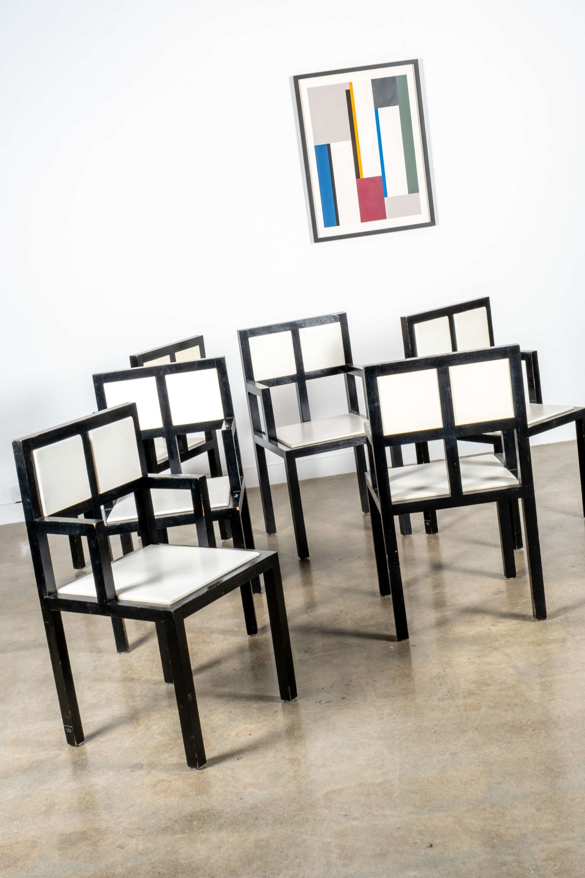 "With Three White Panels" Framed Print