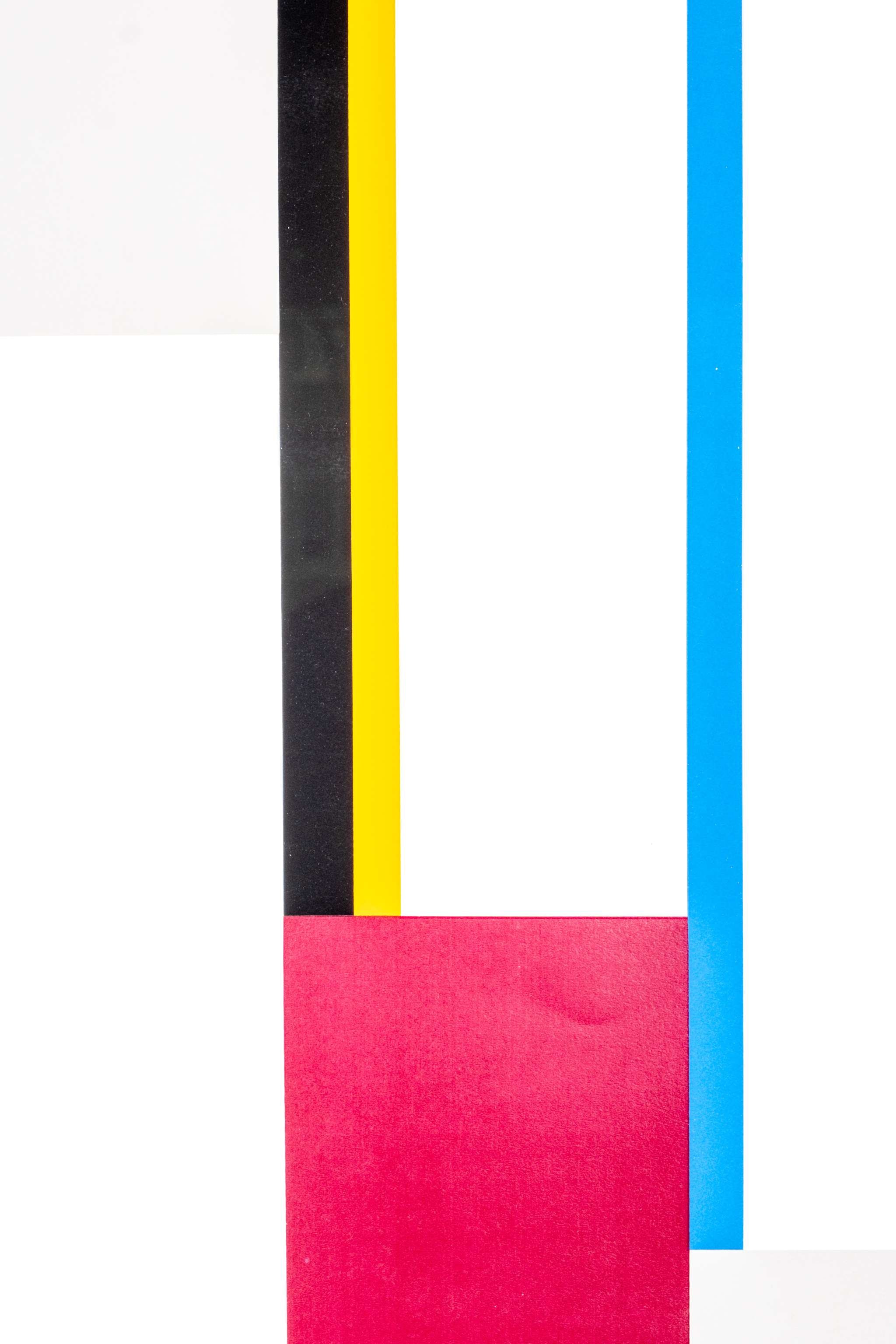 "With Three White Panels" Framed Print