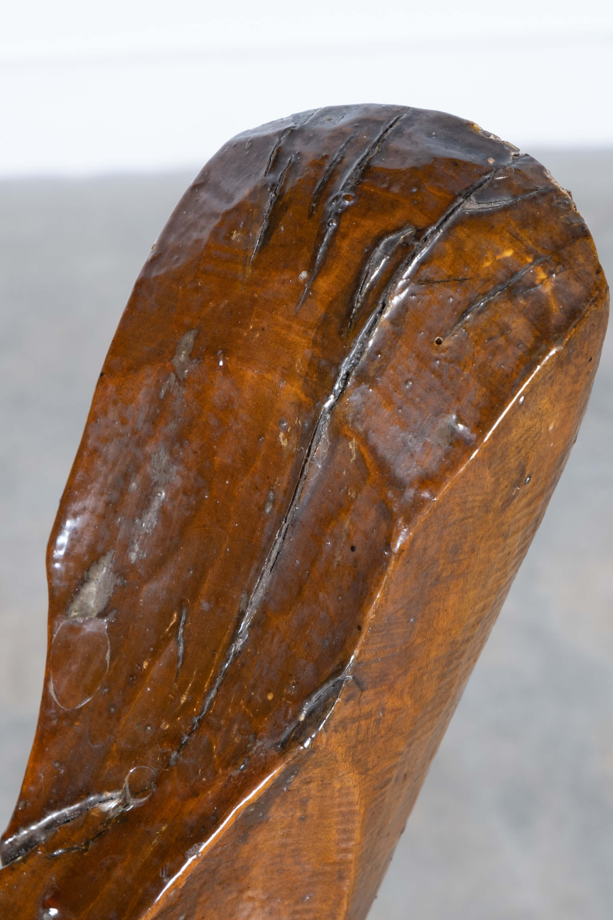 Brutalist Wood Sculpture