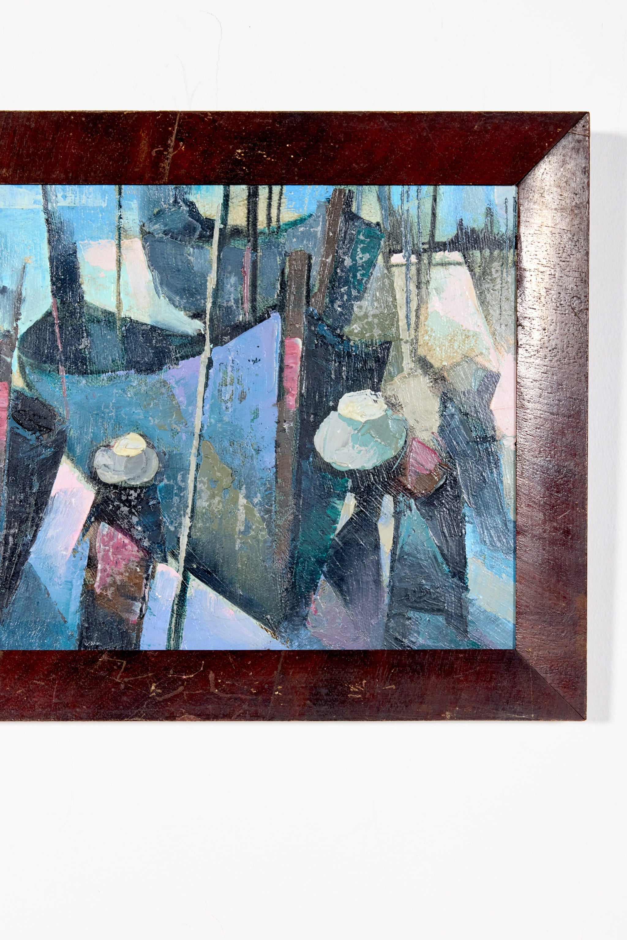 Abstract Fisherman Painting