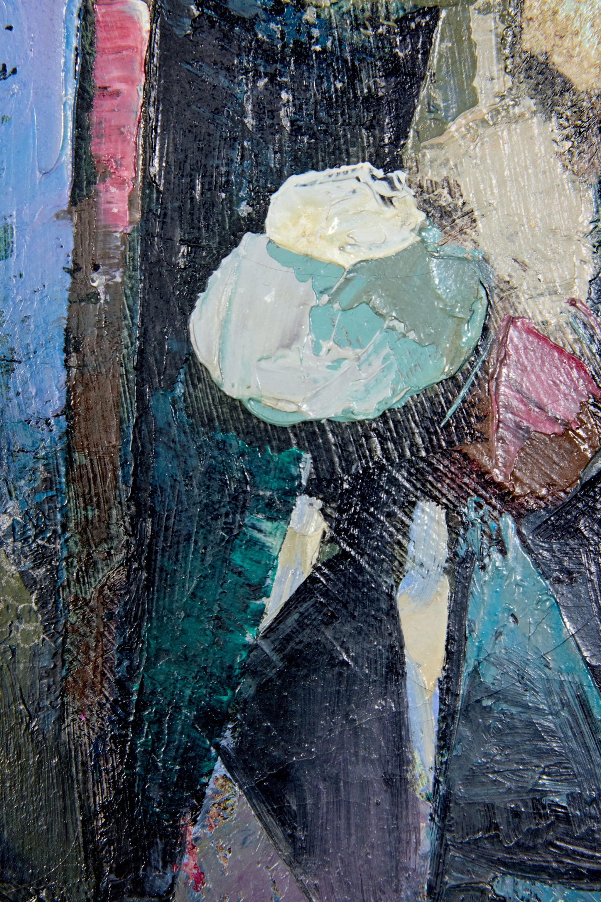 Abstract Fisherman Painting