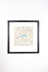 Abstract Hand-Coloured Etching 2