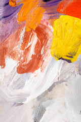 Abstract Painting in Silver Frame