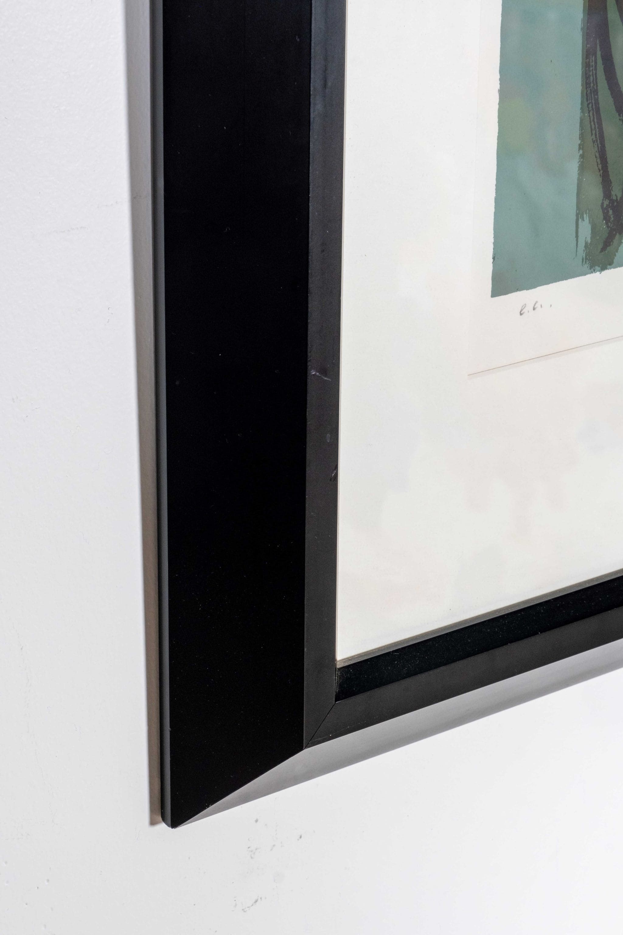 Abstract Silkscreen Print, Black Frame