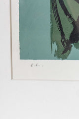 Abstract Silkscreen Print, Black Frame