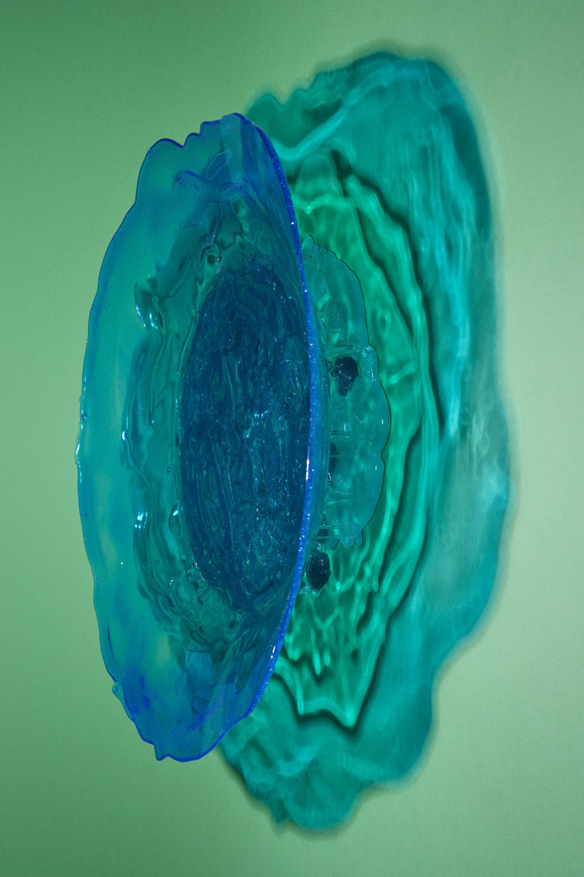 Big Surprise 1, Large/ Blue, Green and Clear