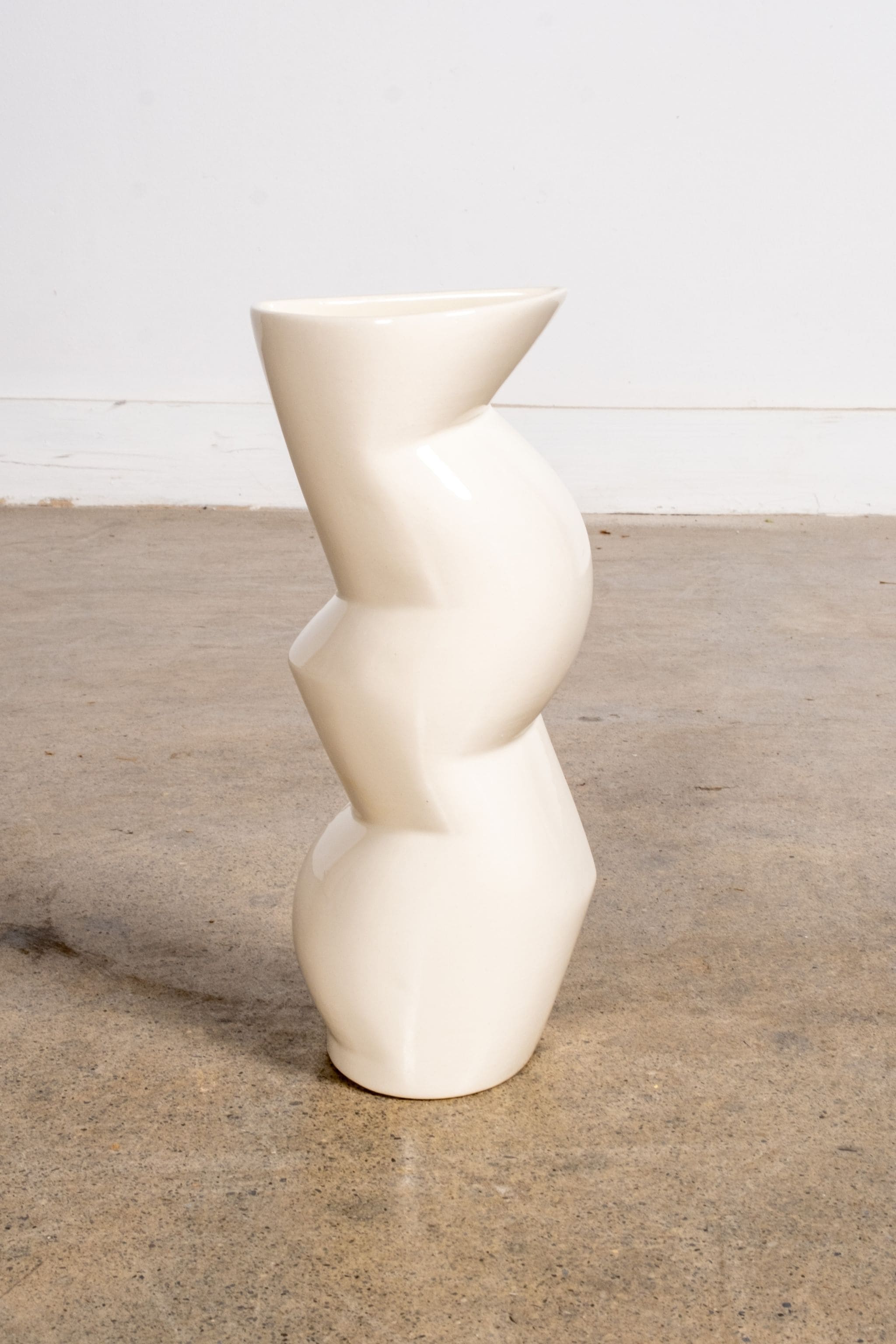 Black + White Painted Vase