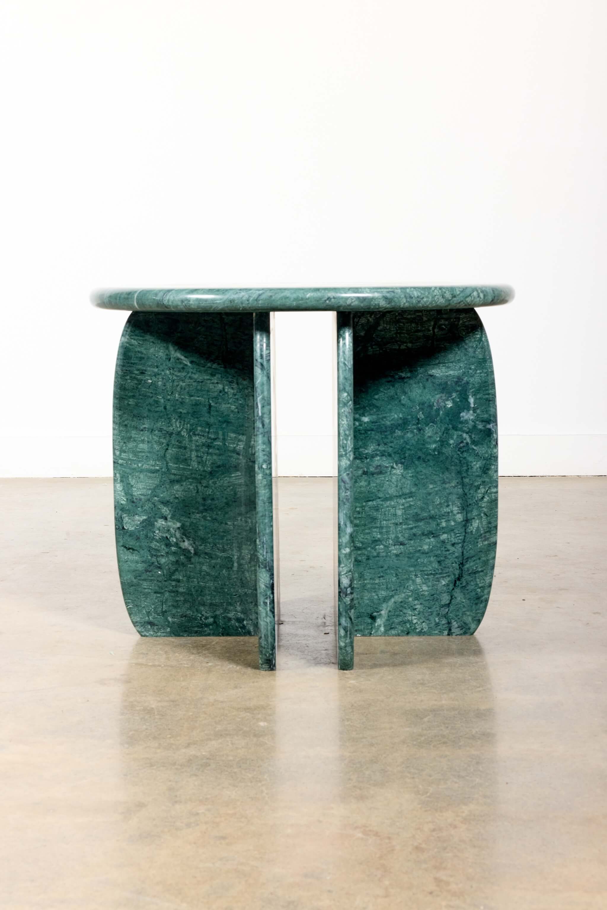 Cactus Side Table, Green Marble