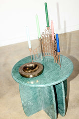 Cactus Side Table, Green Marble