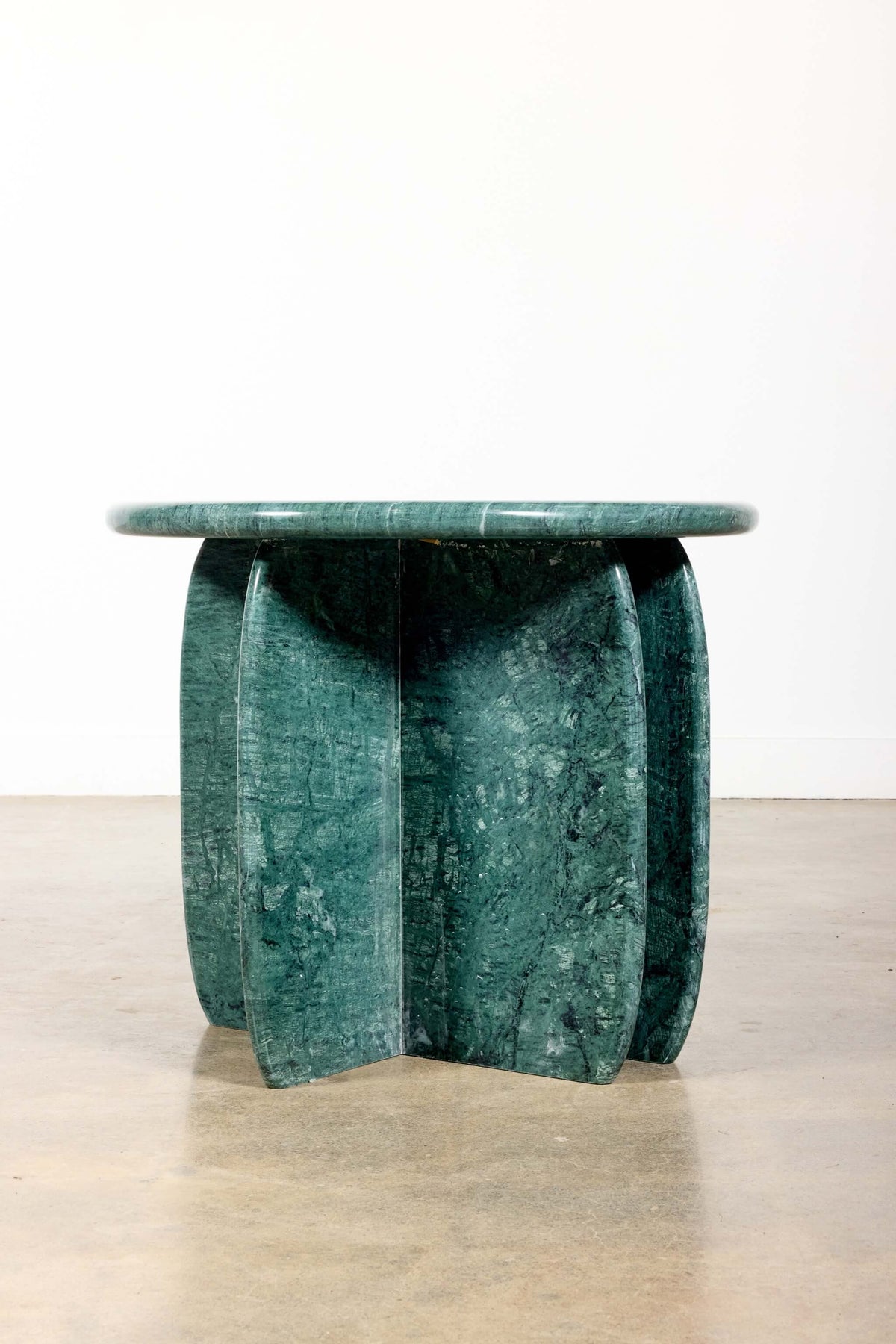 Cactus Side Table, Green Marble