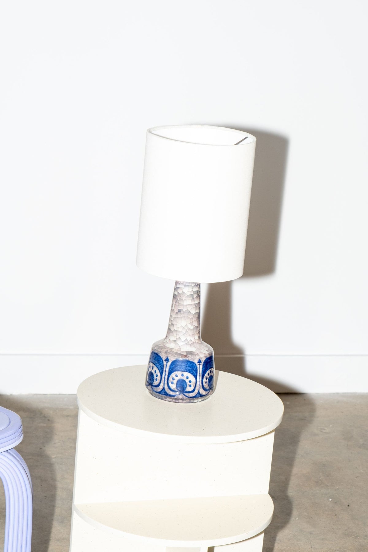 1950s Stoneware Table Lamp, New Shade