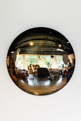 Aged Convex Wall Mirror