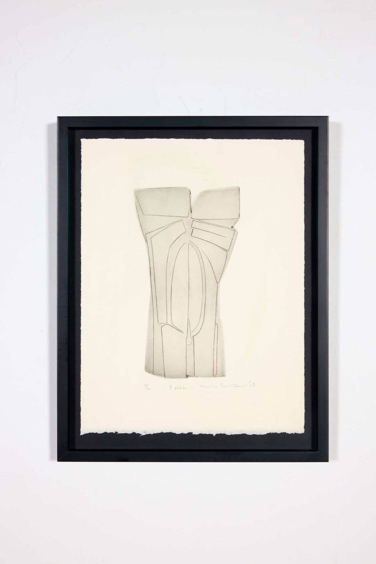 "Éphèbe"Signed and Editioned Print, 19/30 (1968)