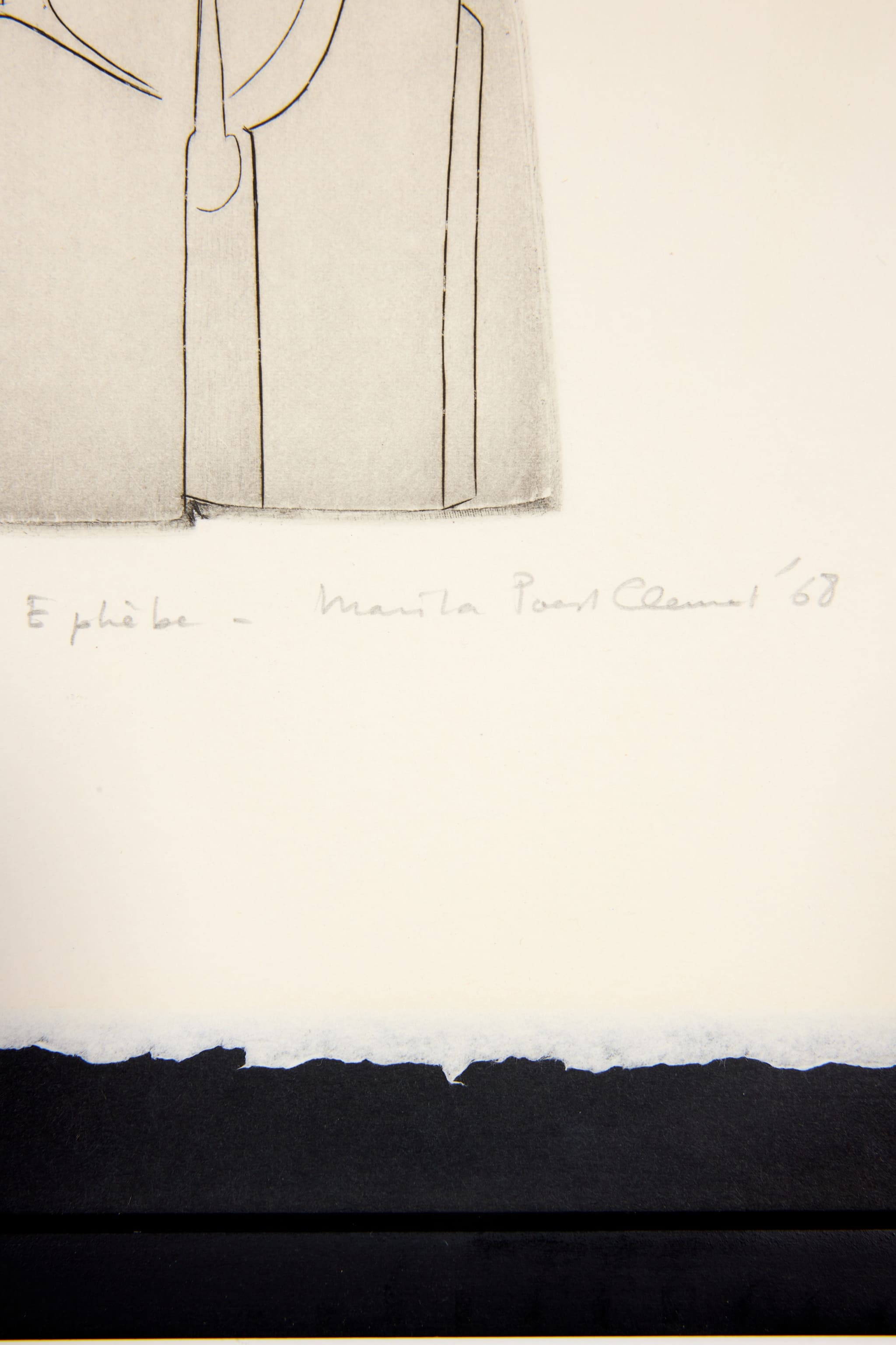 "Éphèbe"Signed and Editioned Print, 19/30 (1968)