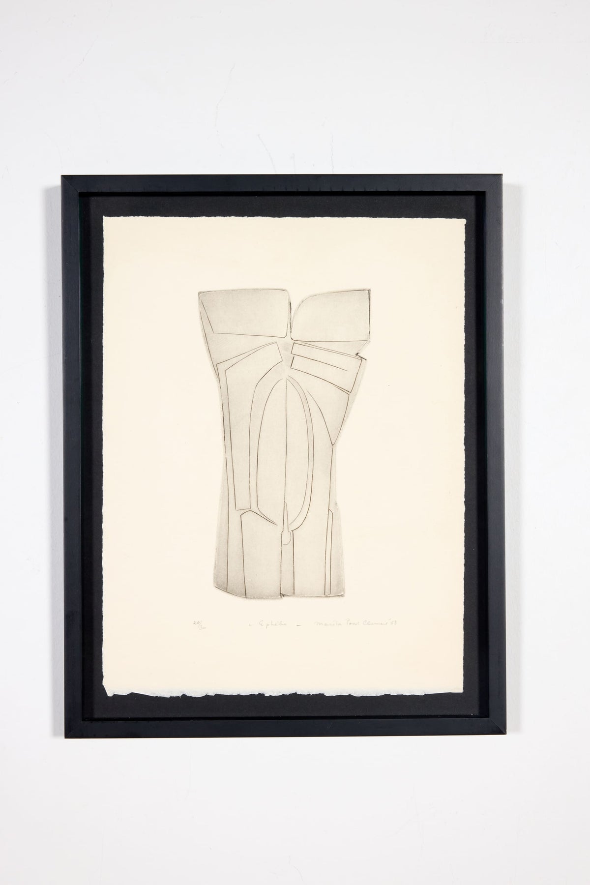 "Éphèbe", Signed and Editioned Print, 20/30 (1968)