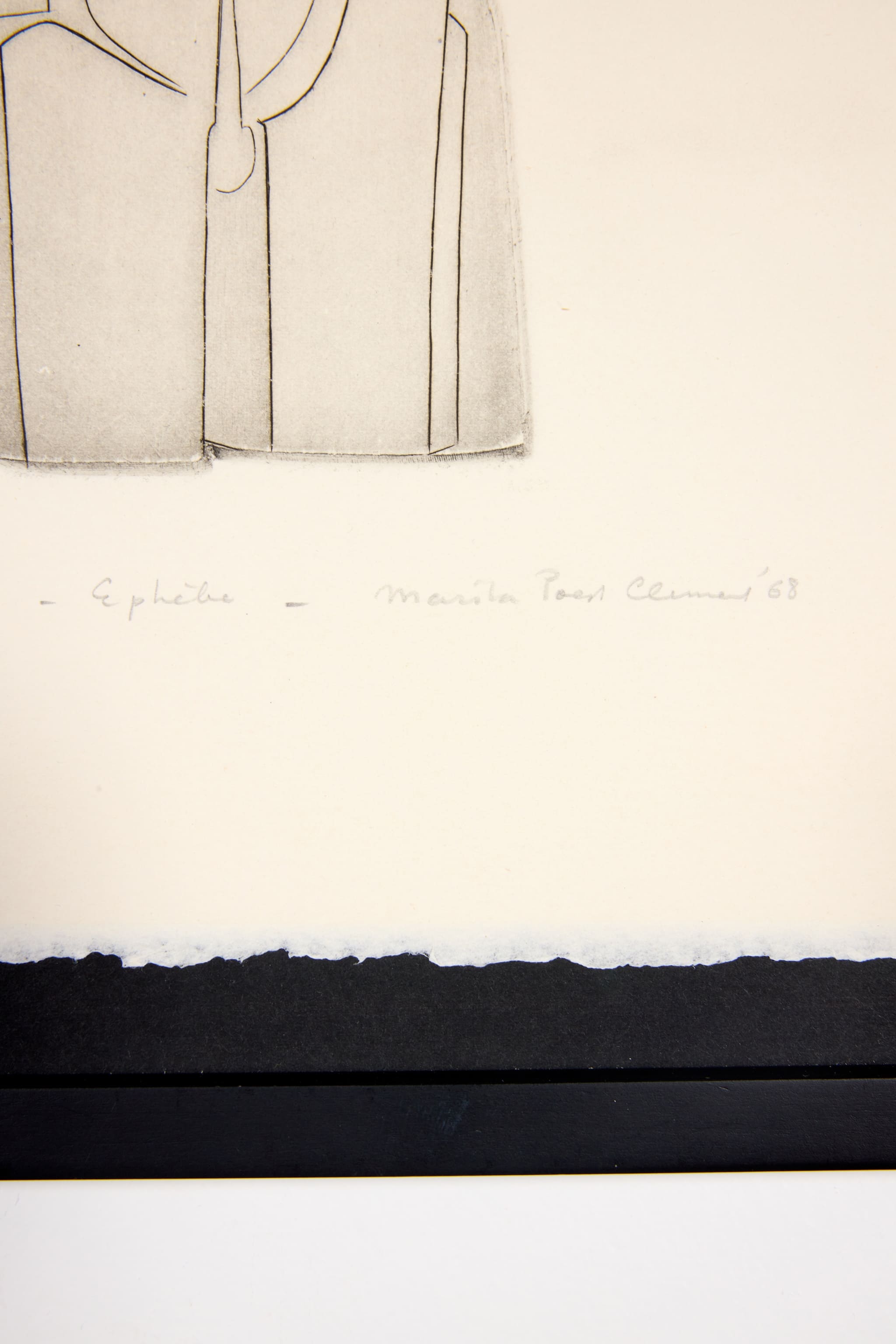 "Éphèbe", Signed and Editioned Print, 20/30 (1968)