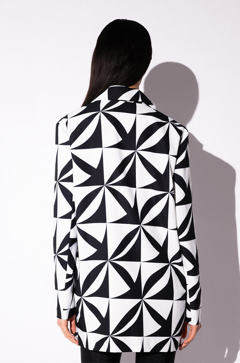ESCAPE PRINTED BLAZER DRESS