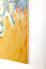 "Fusion" Brown and Blue Abstract, 1960