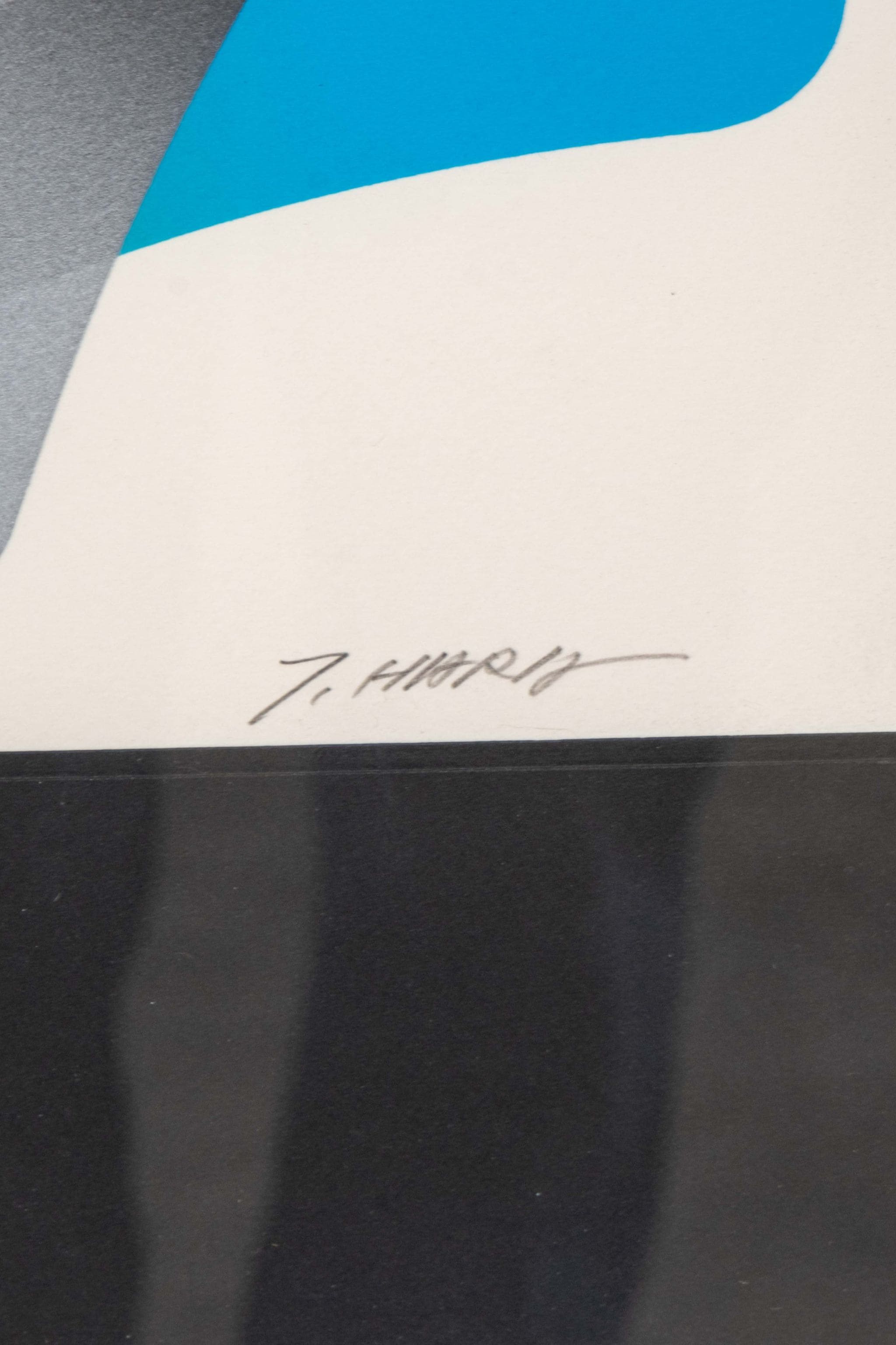 Strokes', Signed Print in Black Frame