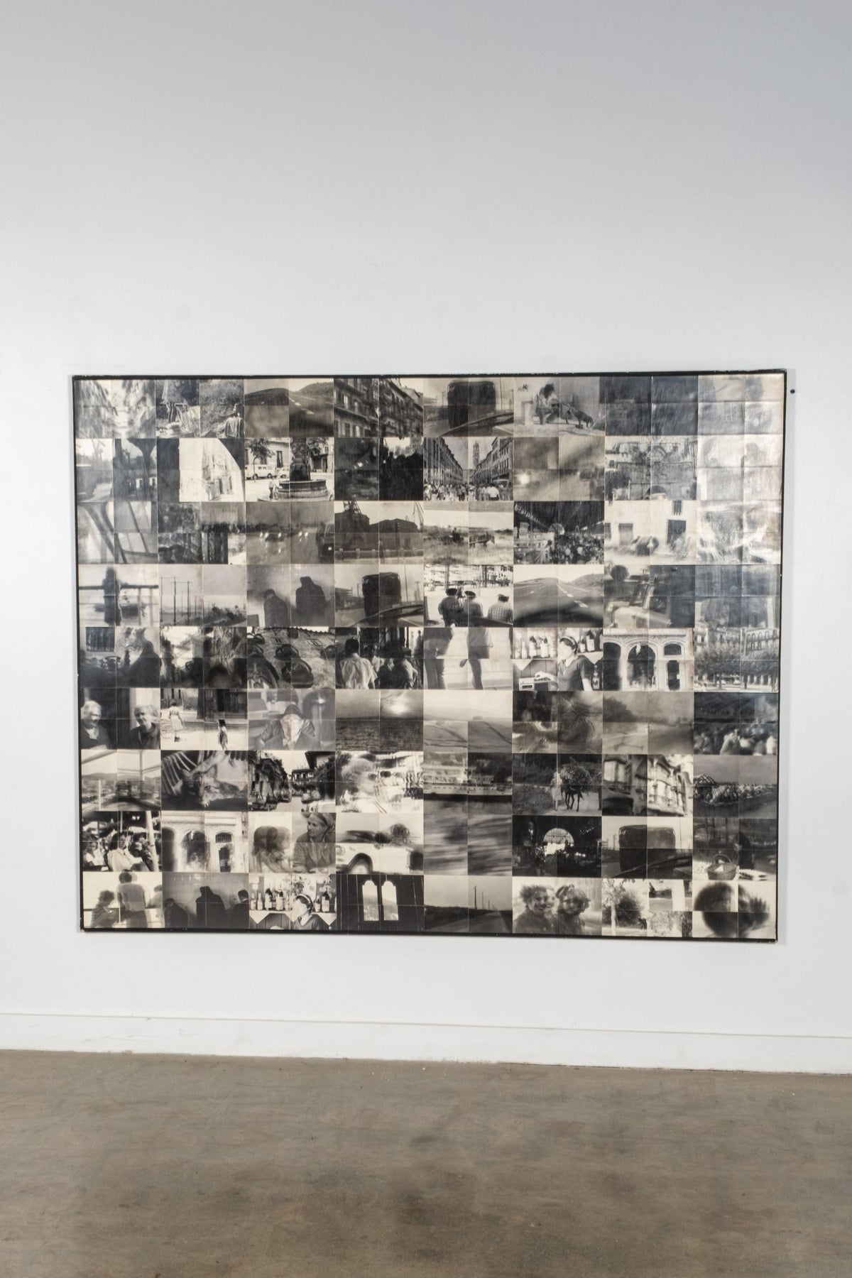 "Viaggio Secreto", large-scale photo collage