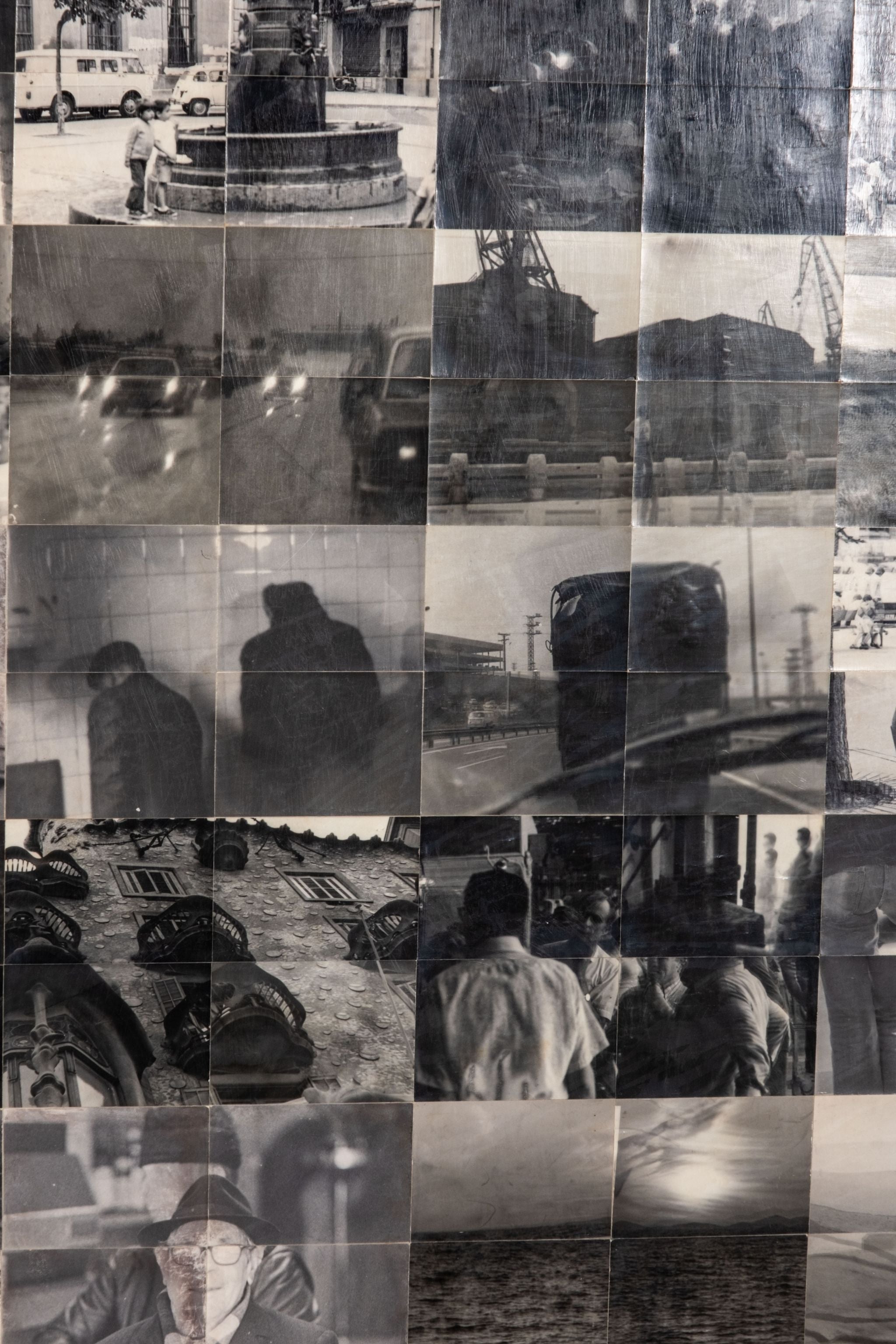 "Viaggio Secreto", large-scale photo collage