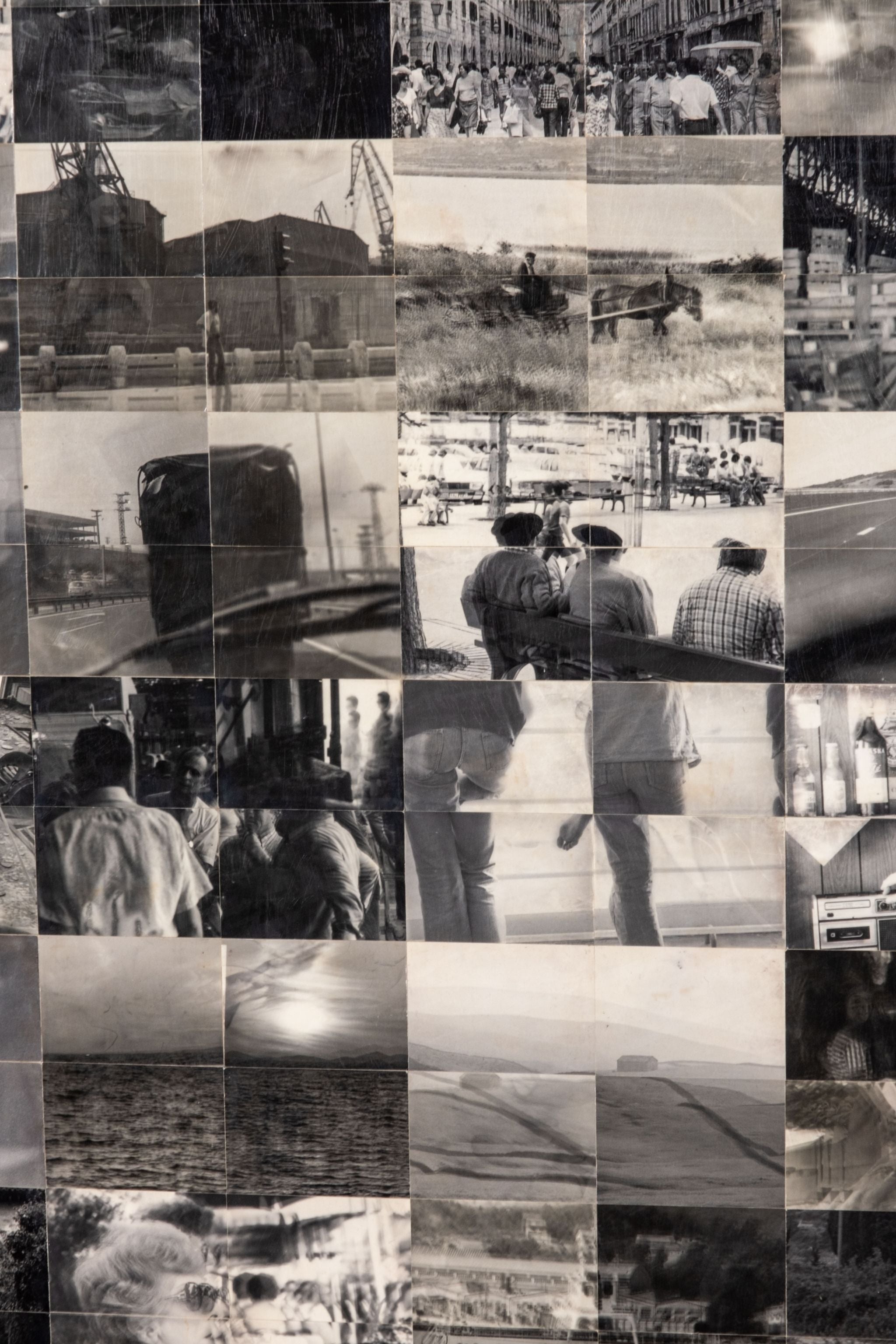 "Viaggio Secreto", large-scale photo collage