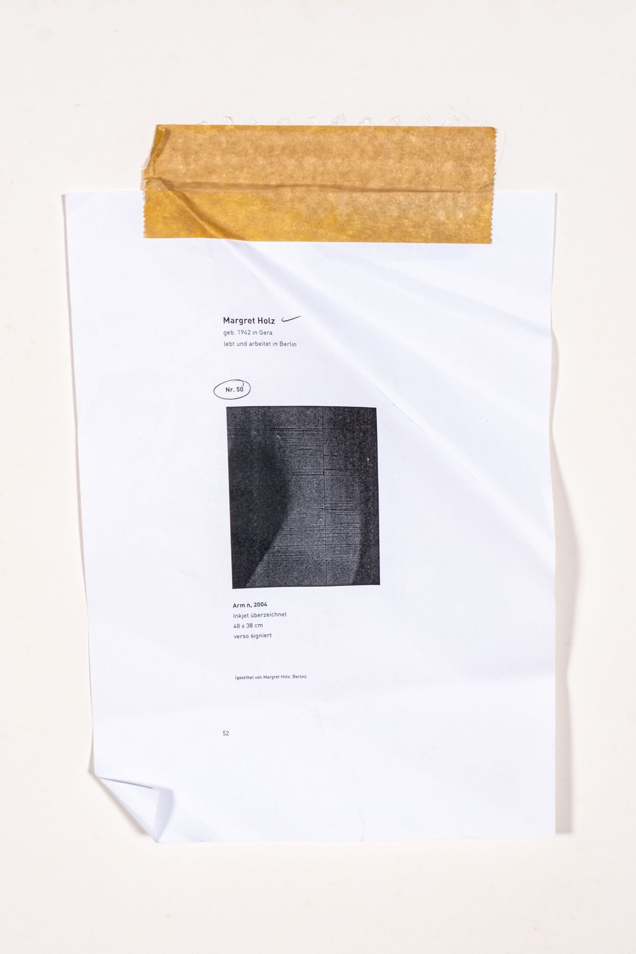"Arm n", Print on Paper, framed