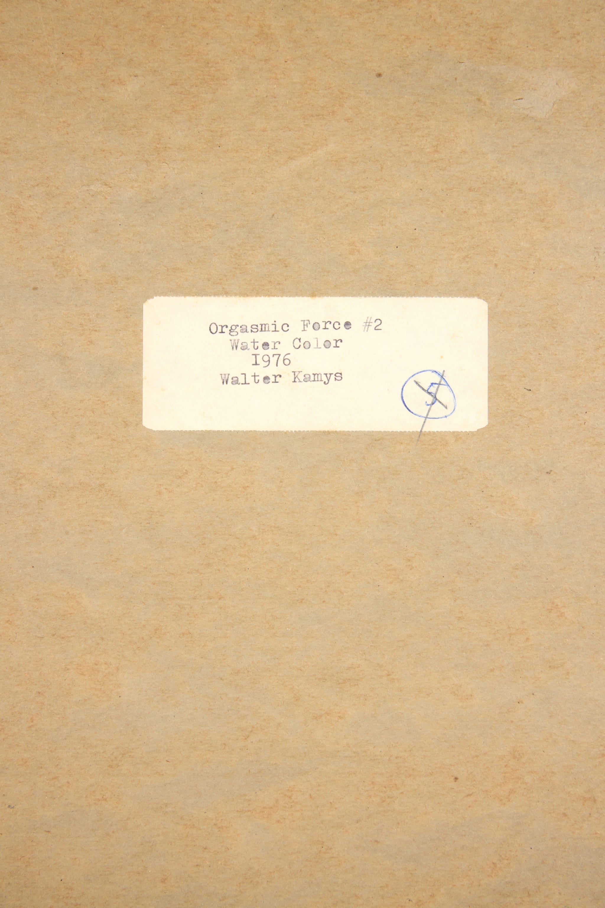 "Orgasmic Force #2", 1976 Watercolour