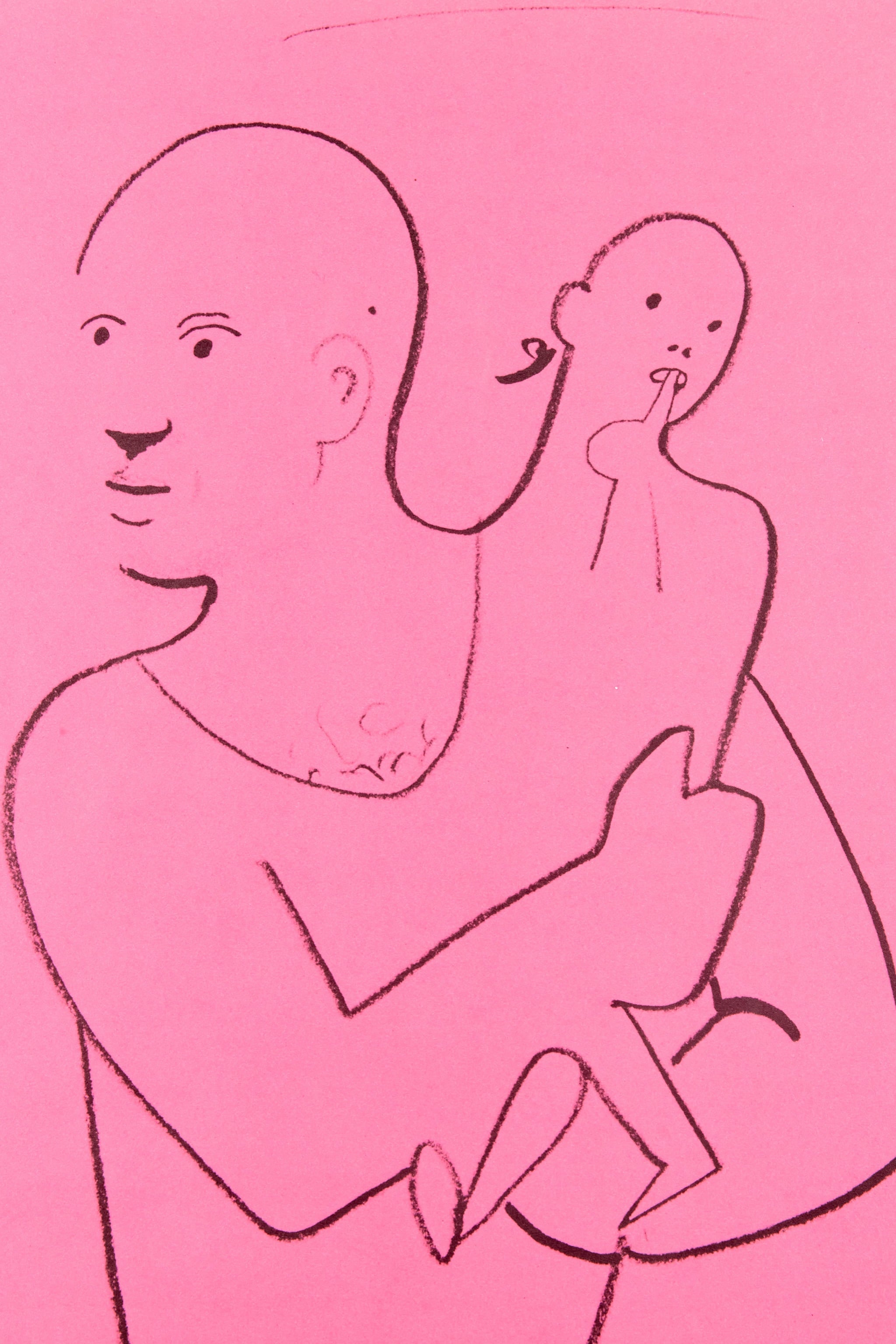 "Picasso et Homme" / "Picasso and Son" Print, 1955