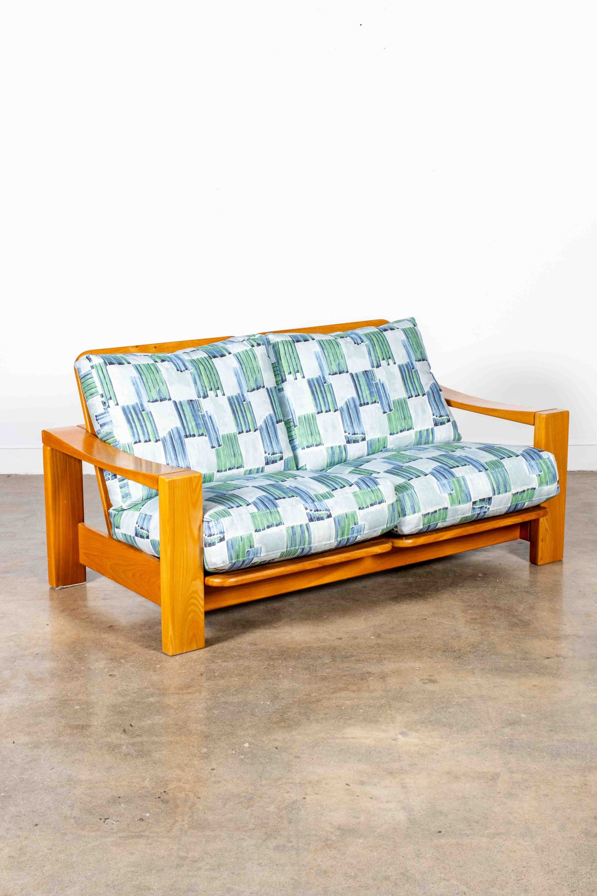 1950s Loveseat with New Cushions
