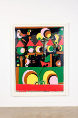 The Smiling' #8/12, Large-Scale Silkscreen on Mirror