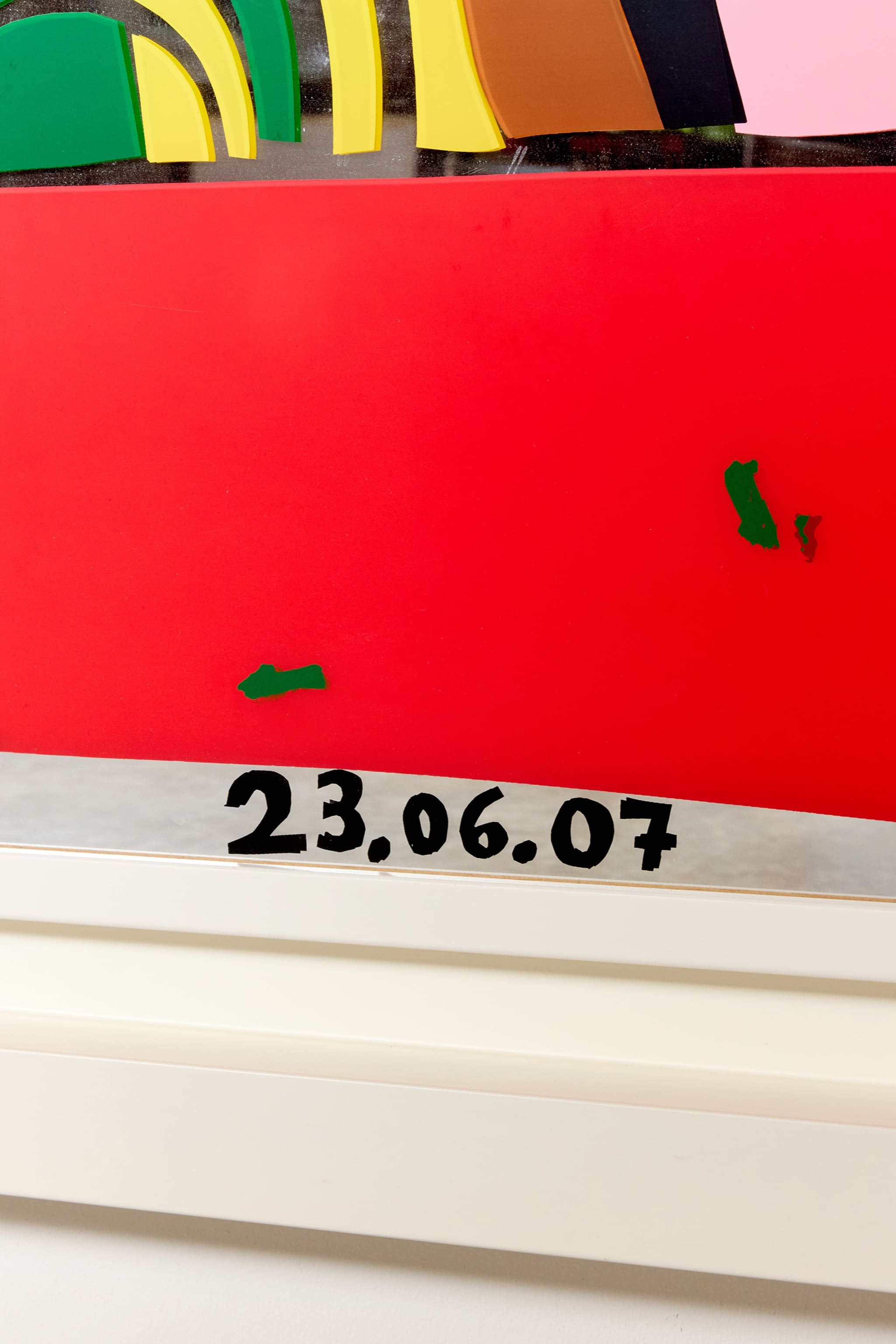 The Smiling' #8/12, Large-Scale Silkscreen on Mirror